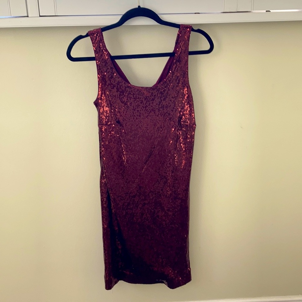 nicole sleeveless sequin dress Nicole Dress XL / PINE